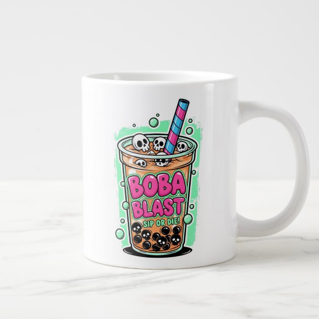 De Café Grande Boba Blast – Beba ou Morra! Caneca Especial Jumbo (Direita)