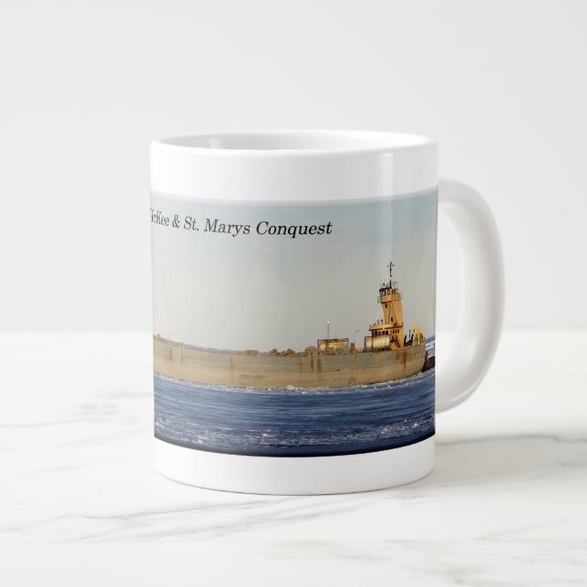De Café Grande Bradshaw McKee & Rua. Marys Conquista caneca jumbo (Frente Esquerda)