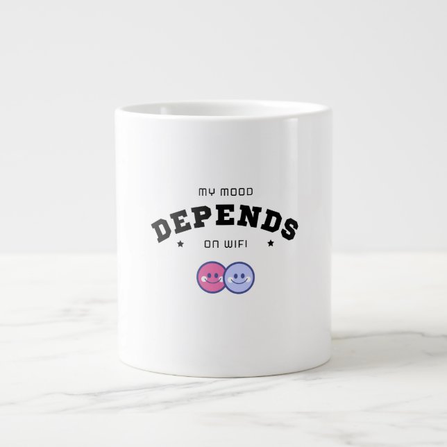 De Café Grande caneca (Frente)