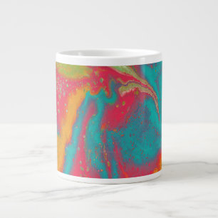De Café Grande Caneca Abstrata Colorida Vibrante La Fiesta 3