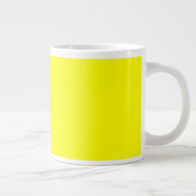 De Café Grande Caneca Amarela Gigante (Direita)