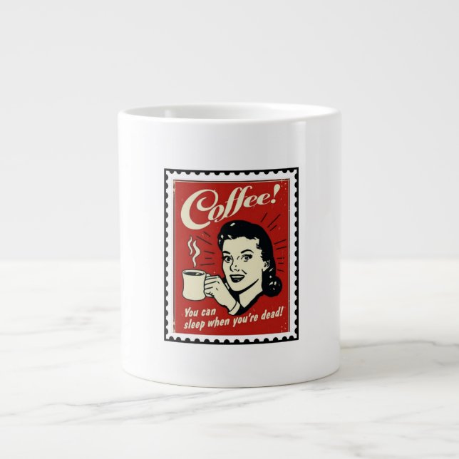 De Café Grande Caneca antiga ☕️ Vantage (Frente)