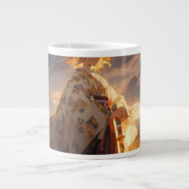 De Café Grande Caneca Artística Estilo Anime 'Guerreiro Dourado'