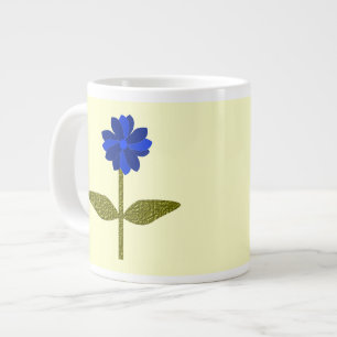 De Café Grande Caneca Azul Daisy Ocean