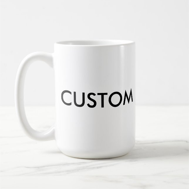 De Café Grande caneca clássica feita sob encomenda do (Esquerda)