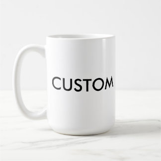 De Café Grande caneca clássica feita sob encomenda do