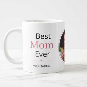 De Café Grande Caneca com Foto e Nome Personalizado - Melhor Mãe 