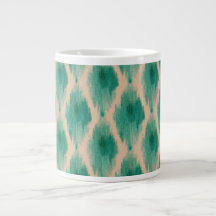 Caneca com Padrão Ikat Moderno | Design Boho em Ve
