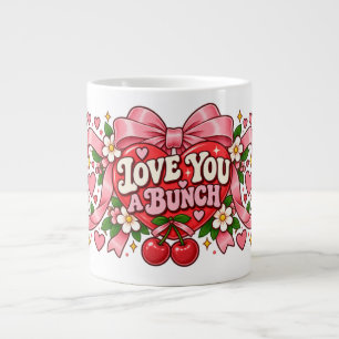 De Café Grande Caneca Coração Laço Rosa Amor Você Muito Coquete