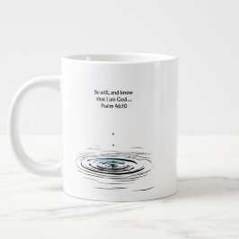 De Café Grande Caneca Cristã Salmo 46:10 Presente Inspirador