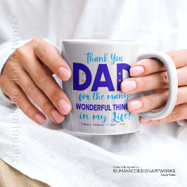 De Café Grande Caneca do Dia dos Pais Obrigado Papai