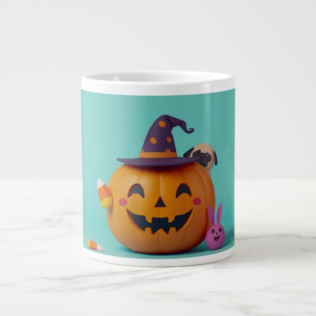De Café Grande Caneca do Halloween (Frente)