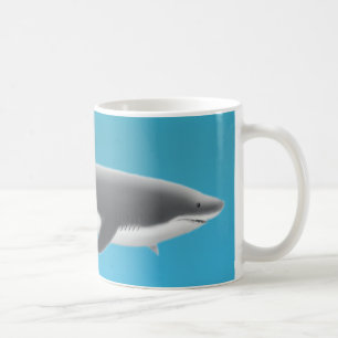 De Café Grande caneca do tubarão branco