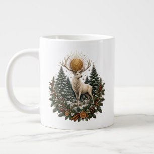 De Café Grande Caneca do Veado Branco do Yule ao Luar