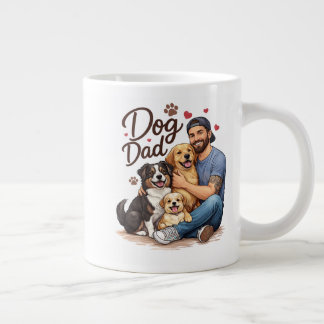 De Café Grande Caneca Dog Dad Squad – Presente Divertido para Ama