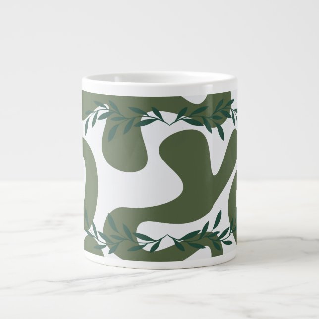 De Café Grande Caneca elegante (Frente)