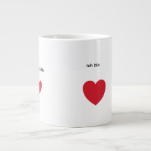 Caneca Especial com citação em alemão.