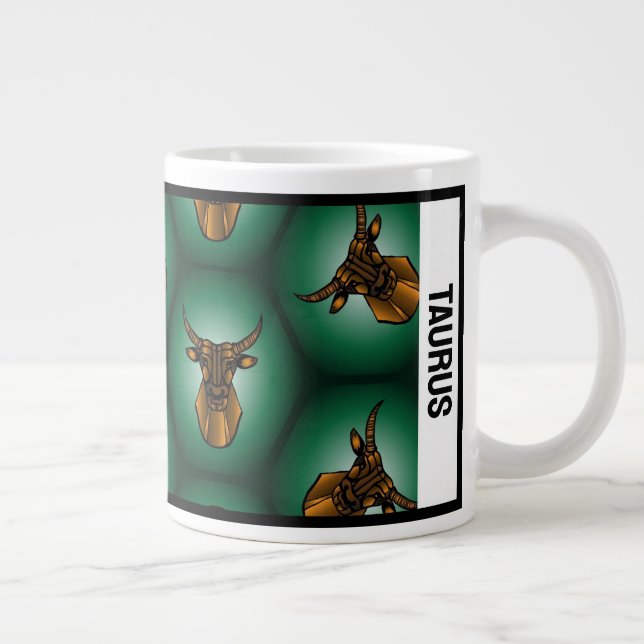 De Café Grande Caneca Especial do Zodíaco Touro (Direita)