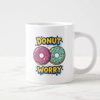 De Café Grande Caneca Especial Jumbo Donut Worry