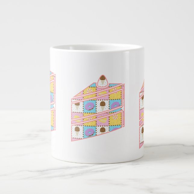 De Café Grande Caneca Especial para Desejos Doces (Frente)