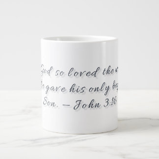De Café Grande Caneca Especial Presente João 3:16