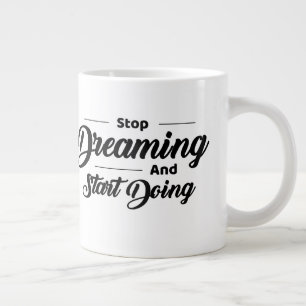 De Café Grande Caneca Especialidade Citações Simples Preta