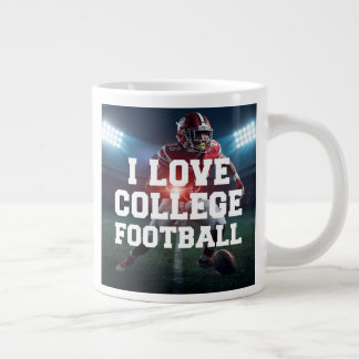 De Café Grande Caneca Eu Amo Futebol Universitário 