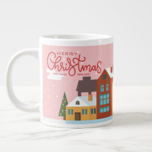 De Café Grande Caneca Feliz Natal Férias Festivas