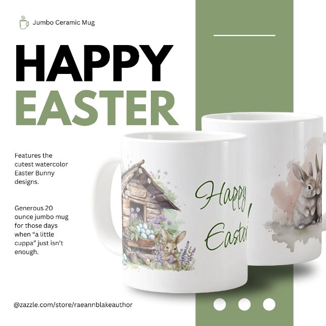De Café Grande Caneca Gigante Coelho Feliz Páscoa (Criador carregado)