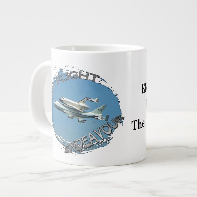 De Café Grande Caneca Gigante Endeavour! (Frente Esquerda)