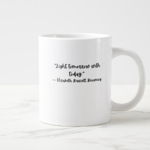De Café Grande Caneca Inspiradora Elizabeth Barrett Browning
