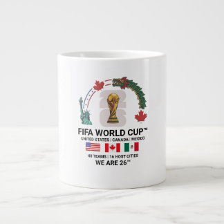 De Café Grande Caneca Jumbo Copa do Mundo FIFA 2026 Elegante