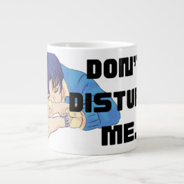 De Café Grande Caneca Jumbo em Estilo Anime 'Não Me Perturbe'