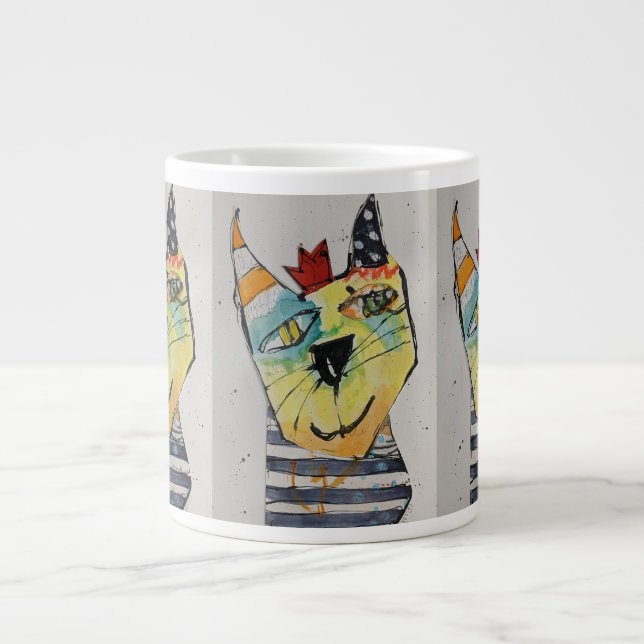 De Café Grande Caneca Jumbo Feliz Feliz (Frente)