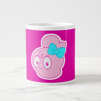 De Café Grande Caneca Jumbo GHOSTTOON™ Boanne Tie Rosa Cartoon