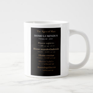 De Café Grande Caneca Jumbo Idades da Humanidade