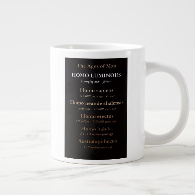 De Café Grande Caneca Jumbo Idades da Humanidade (Direita)