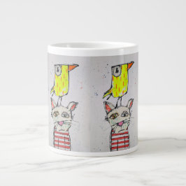 De Café Grande Caneca Jumbo Puddy Cat & Canary