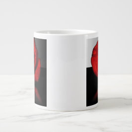 De Café Grande Caneca Jumbo Reflexo da Rosa Vermelha