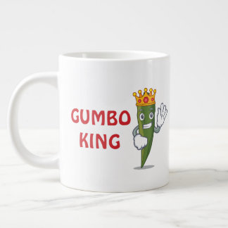 De Café Grande Caneca Jumbo "Rei do Gumbo"