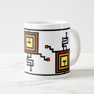 De Café Grande Caneca Ligada