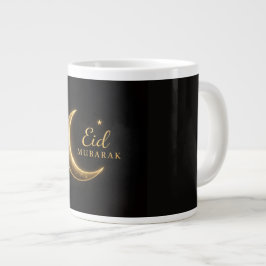 De Café Grande Caneca Luxo Crescente Dourado Eid Mubarak – Isla M