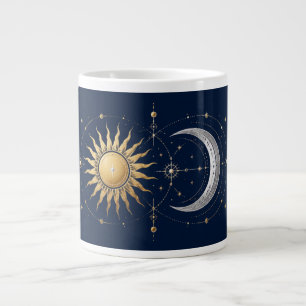 De Café Grande Caneca Mágica do Sol e da Lua com Nome Personaliza