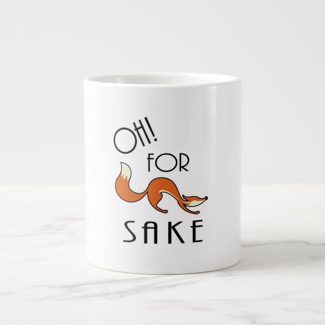De Café Grande Caneca Oh For Fox Sake (Frente)