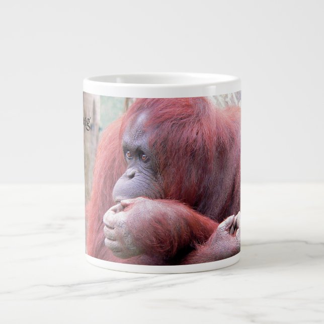 De Café Grande Caneca Orangutang (Frente)