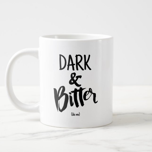De Café Grande Caneca Padrão - Escura e Amarga (Esquerda)
