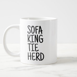 De Café Grande Caneca Padrão - Sofá King Tie Herd