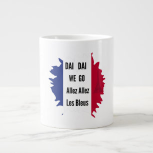 De Café Grande Caneca para Fã da France Football 2026 - Allez Les