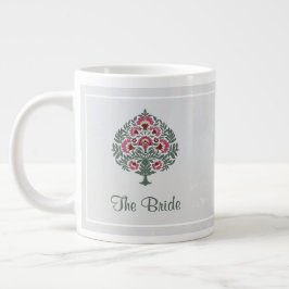 De Café Grande Caneca para Noiva – Caneca Floral Jumbo - Presente