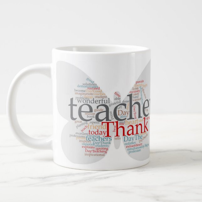 De Café Grande Caneca para professora (Esquerda)